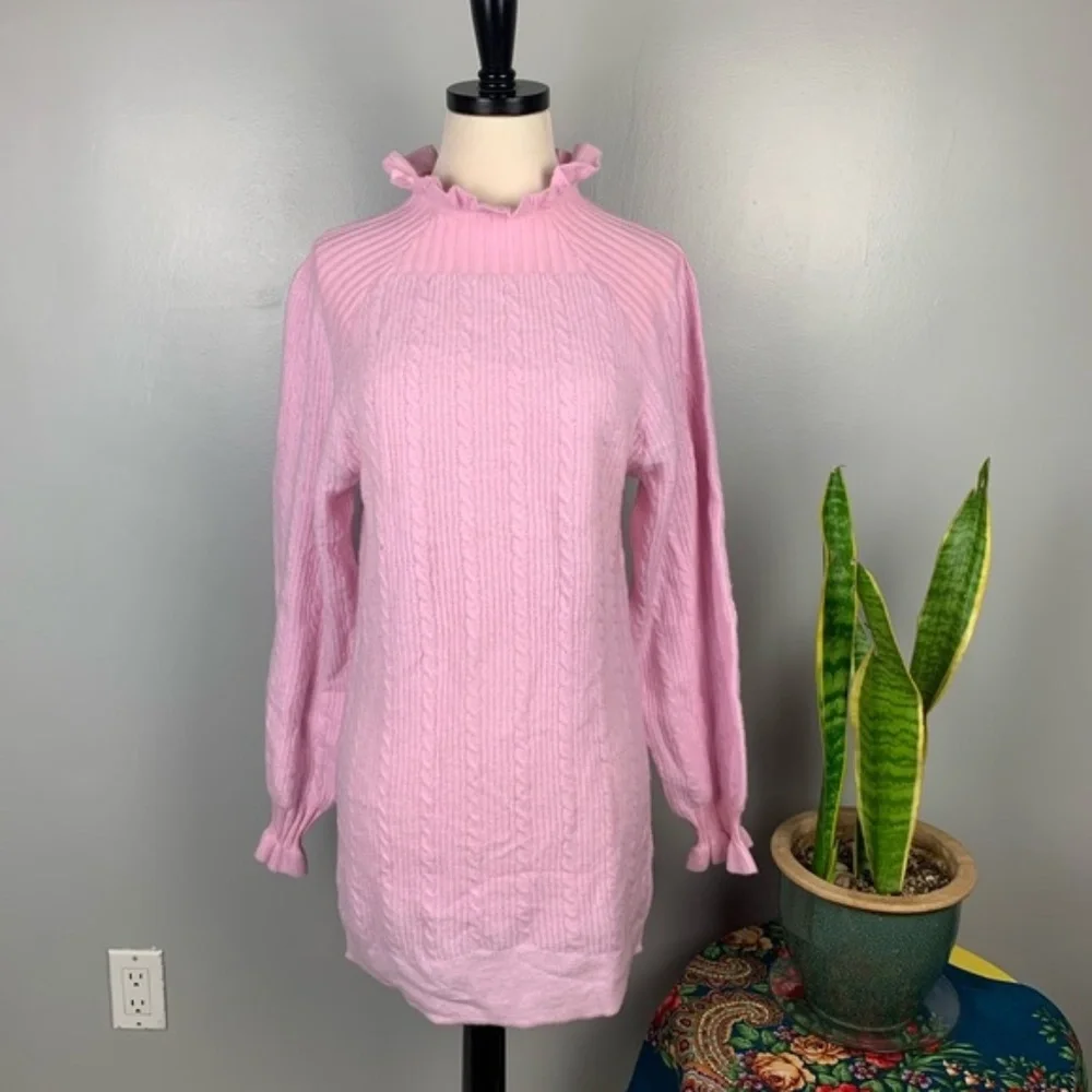 Tularosa Pink Long Sleeve Dress - Picture 2 of 8